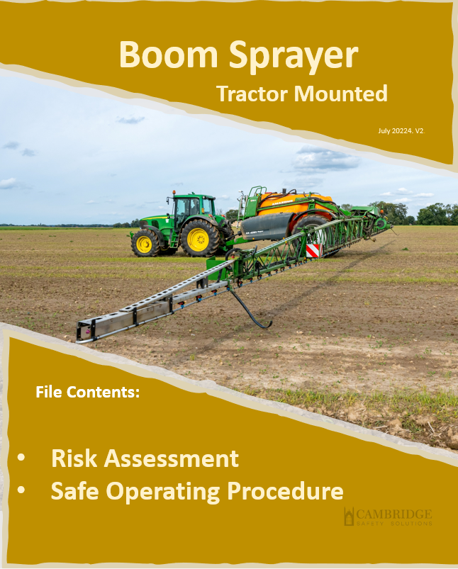 Tractor Boom Sprayer Risk Assessment